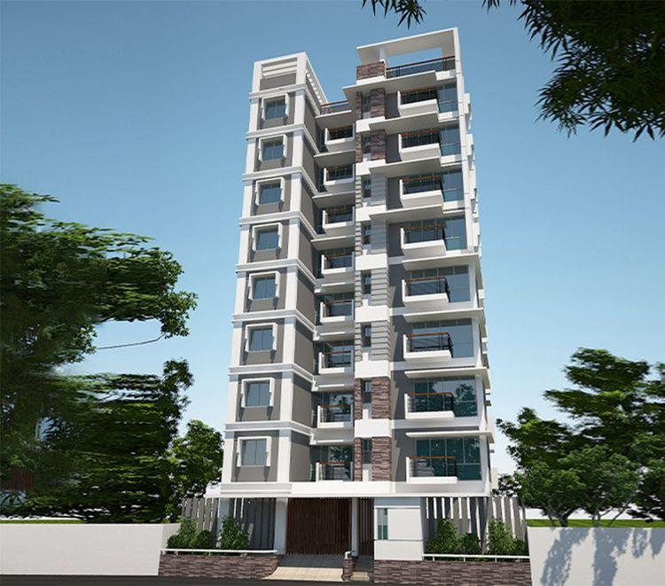 jbs amigo apartment's front বসুন্ধরা