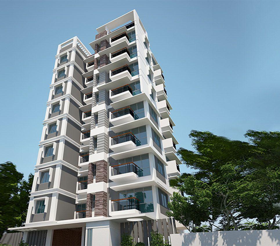 jbs amigo apartment's exterior view Basundhara