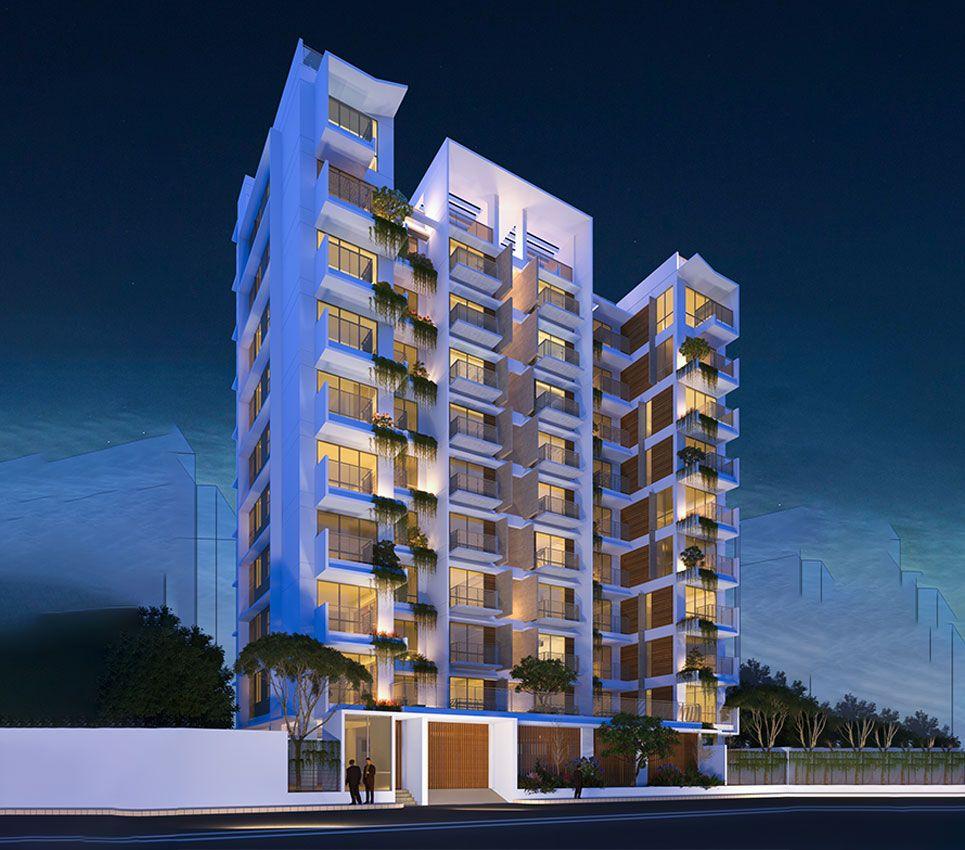 jbs freesia exterior night view Basundhara