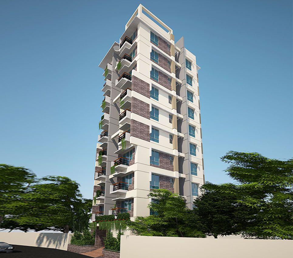 jbs camellia apartment's exterior view Basundhara