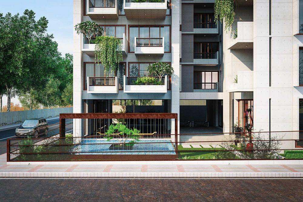 anwar landmark lake serene apartment front view Dhanmondi