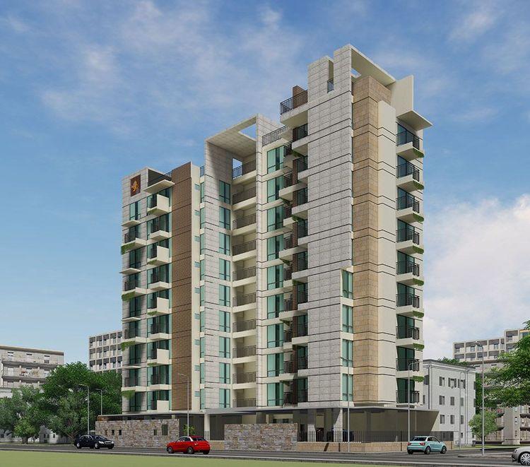 jbs asharkhandi apartment's left side view Basundhara