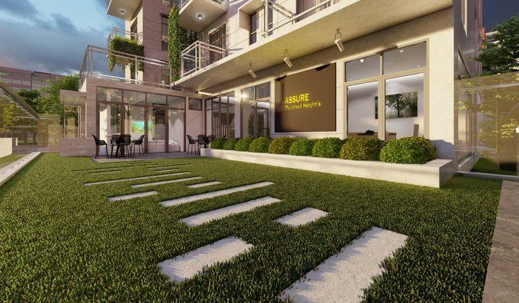 assure murshed heights apartment's lawn area Gulshan