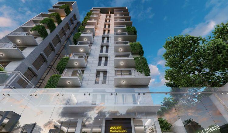 assure murshed heights apartment's upward view Gulshan