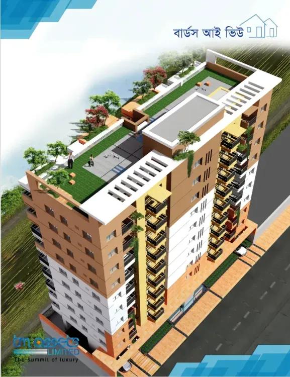 tm lake garden birds eye view Aftab nagar