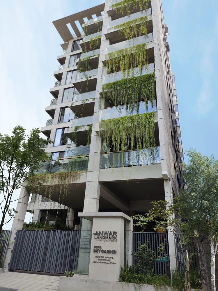 anwar landmark sofia sky garden apartment's exterior view Basundhara