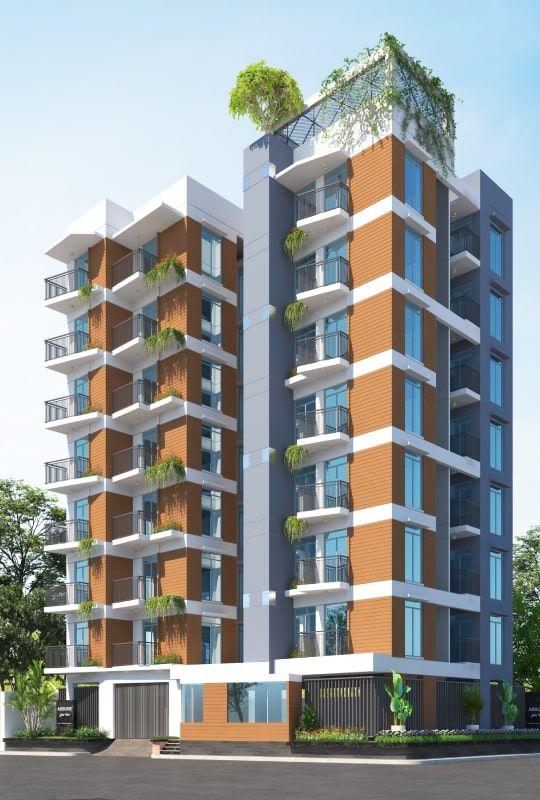 assure lake view exterior view আফতাব নগর