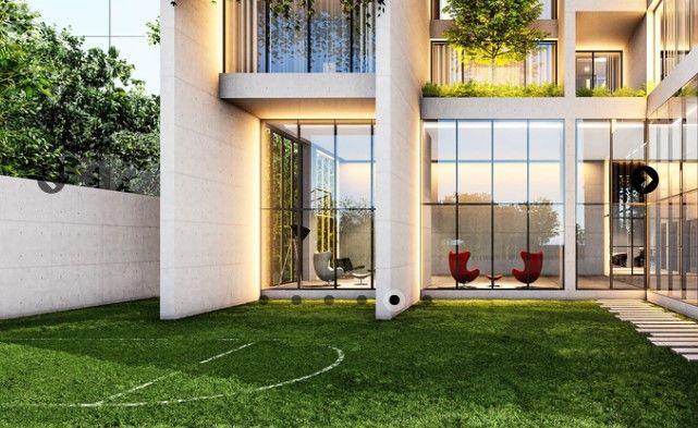 edison amour apartment's lawn area Basundhara