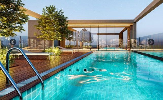 edison amour apartment's swimming pool Basundhara