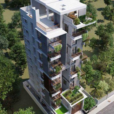 jbs aurora aerial view Basundhara R/A