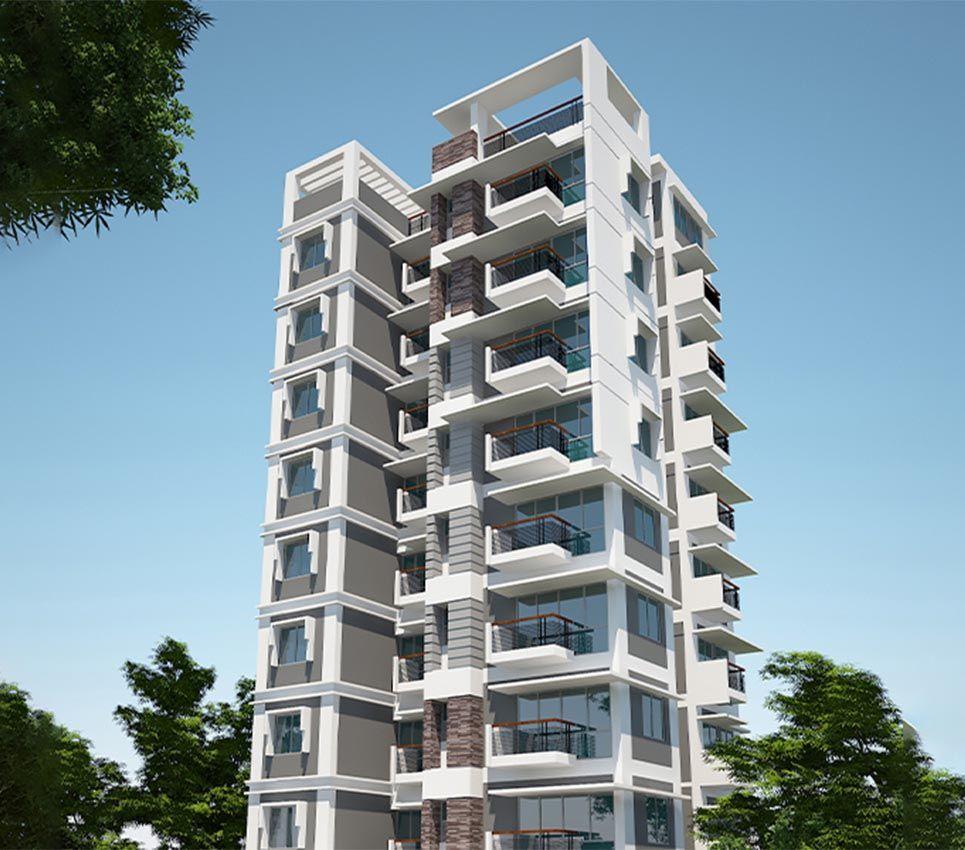 jbs pristine exterior view বসুন্ধরা
