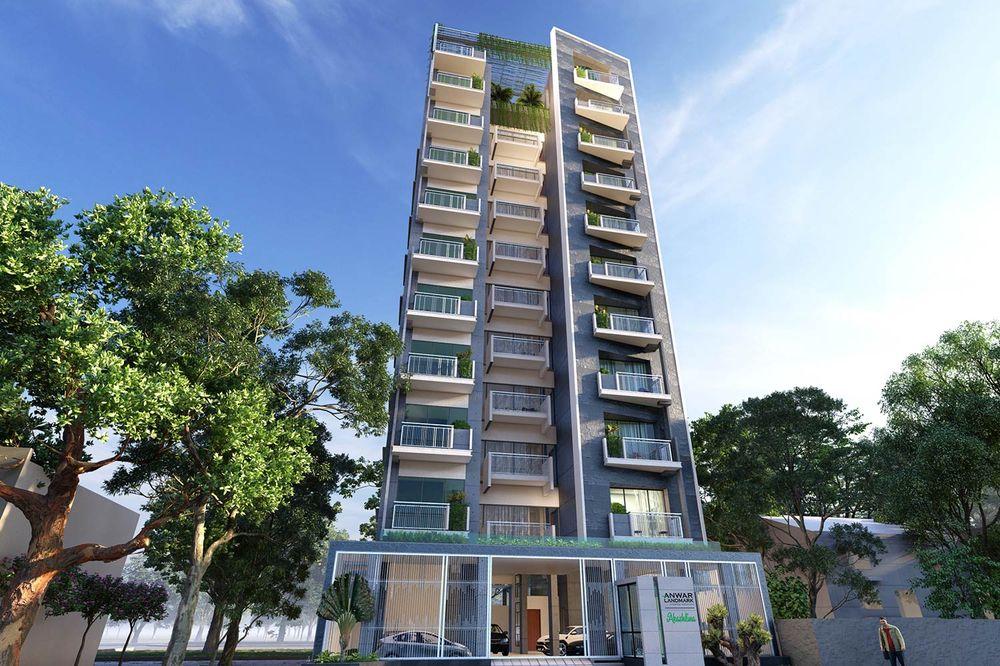 anwar landmark akashlina apartment's front view Uttara