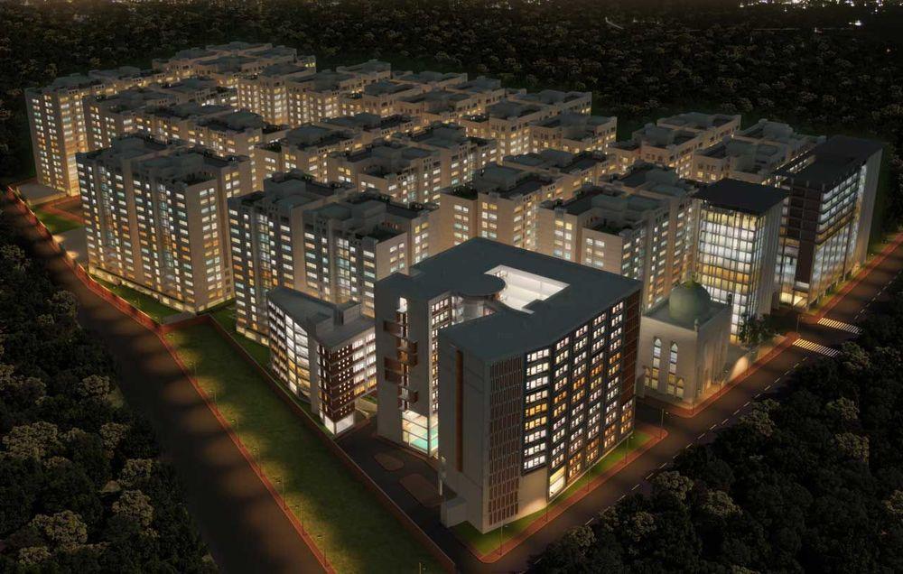 bijoy rakeen city night aerial view Mirpur