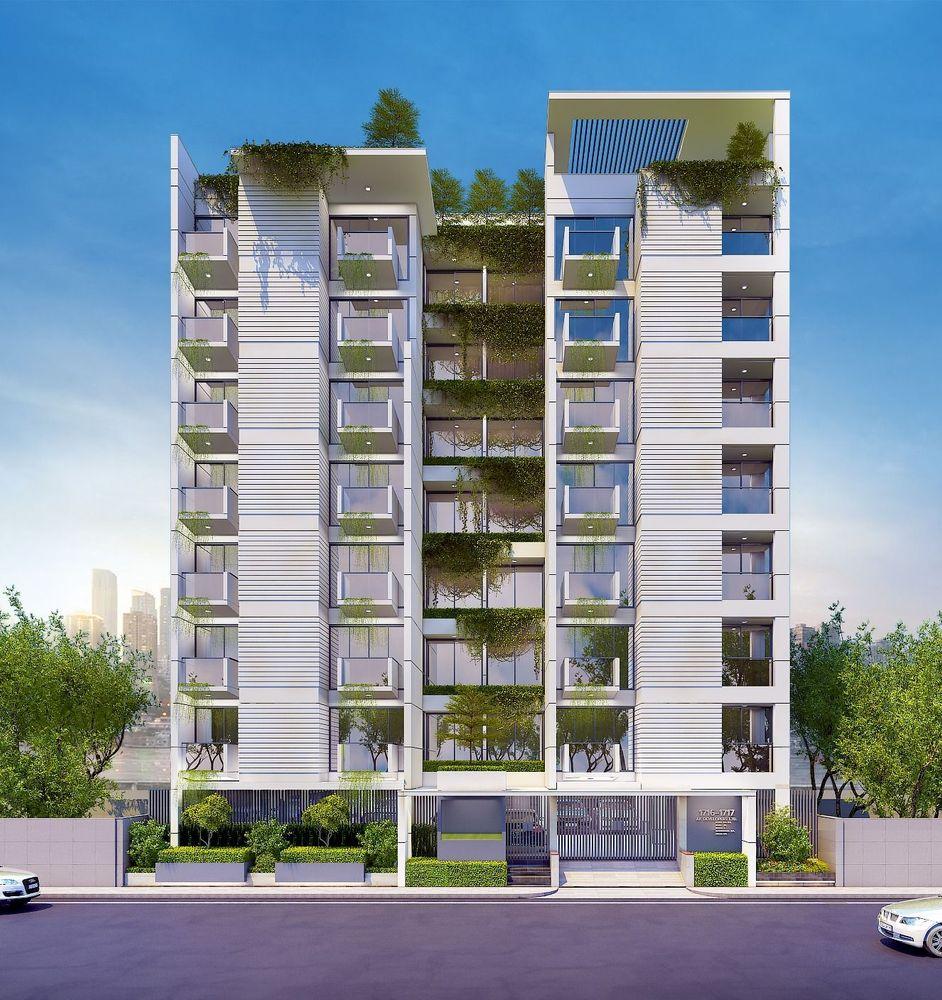 sukoon apartment's front view Basundhara