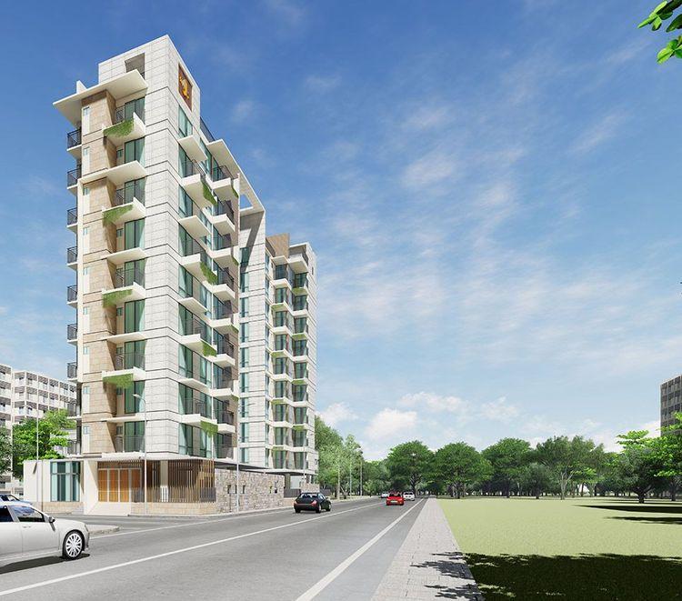 jbs asharkhandi apartment's right side view বসুন্ধরা