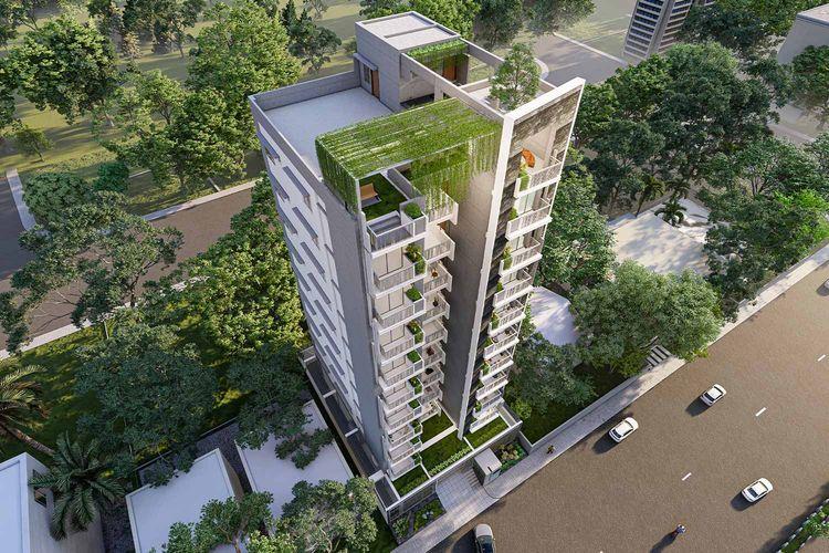 anwar landmark akashlina apartment's birds eye view Uttara