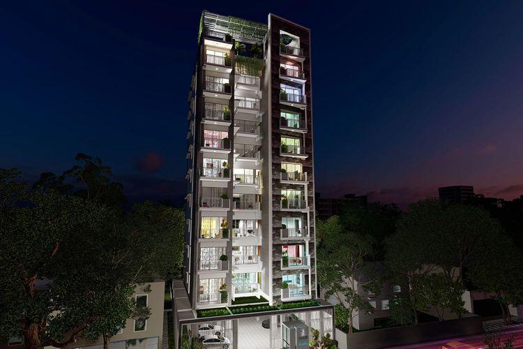 anwar landmark akashlina apartment's night view Uttara