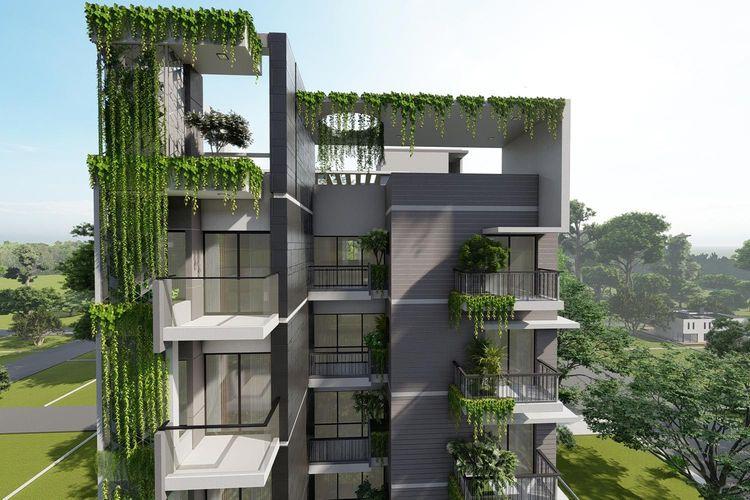 anwar landmark aster apartment's top view Basundhara