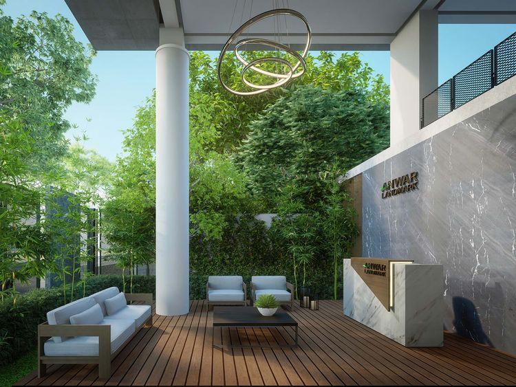 anwar landmark gold dust apartment's lobby আফতাব নগর