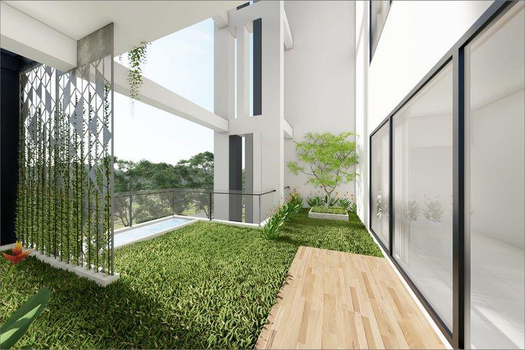 anwar landmark salahuddin garden apartment's balcony view Basundhara