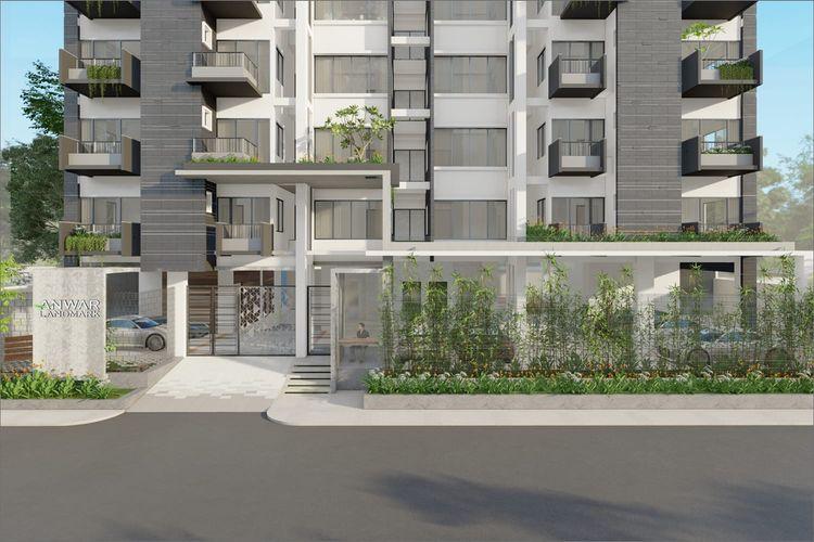 anwar landmark salahuddin garden apartment's front view Basundhara