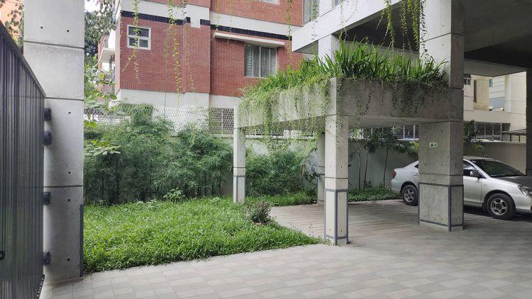 anwar landmark sofia sky garden apartment's lawn and parking Basundhara