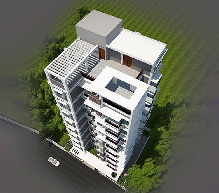 jbs amigo apartment's roof top Basundhara
