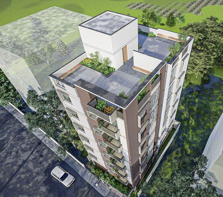 jbs mahira villa birds eye view বসুন্ধরা