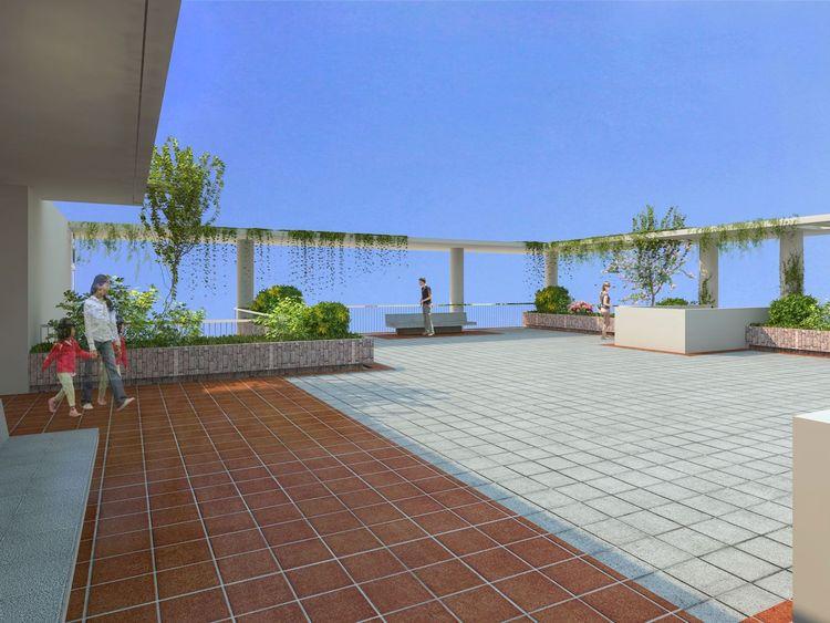 navana urban dale apartment's roof top garden Mirpur