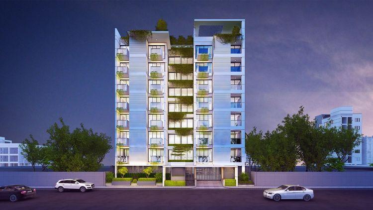 sukoon apartment's night view Basundhara