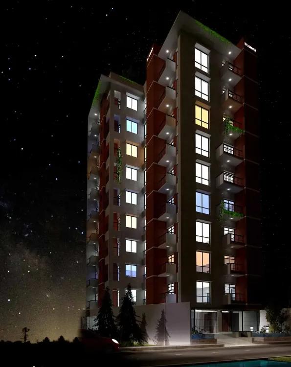 tm lake view exterior night view Basundhara