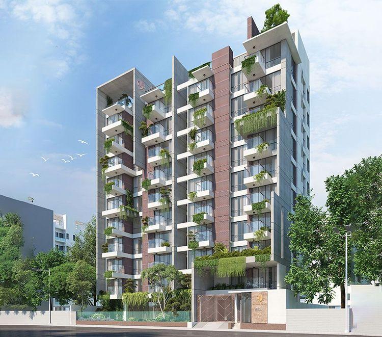 jbs emica apartment's front view বসুন্ধরা